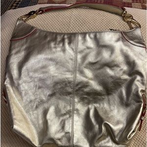 Dooney & Bourke silver large bag